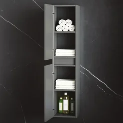 Isla/Freddie 1200mm Wall Mounted Tall Storage Cabinet