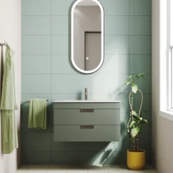 Isla 800mm Wall Hung Vanity Unit & Basin