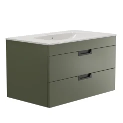 Isla 800mm Wall Hung Vanity Unit & Basin