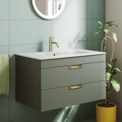 Isla 800mm Wall Hung Vanity Unit & Basin