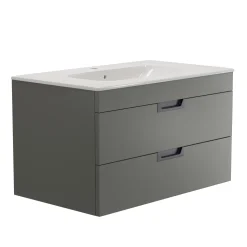 Isla 800mm Wall Hung Vanity Unit & Basin