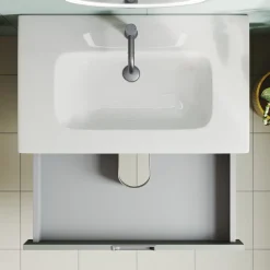 Isla 800mm Wall Hung Vanity Unit & Basin