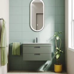 Isla 800mm Wall Hung Vanity Unit & Basin