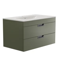 Isla 800mm Wall Hung Vanity Unit & Basin