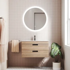 Isla 800mm Wall Hung Vanity Unit & Basin