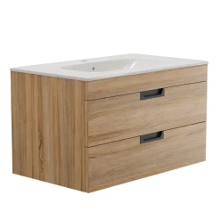 Isla 800mm Wall Hung Vanity Unit & Basin