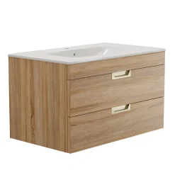 Isla 800mm Wall Hung Vanity Unit & Basin