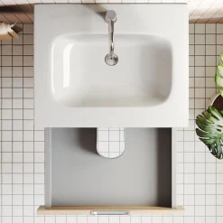 Isla 600mm Wall Hung Vanity Unit & Basin