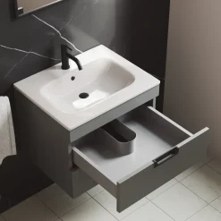 Isla 600mm Wall Hung Vanity Unit & Basin