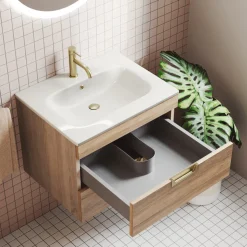 Isla 600mm Wall Hung Vanity Unit & Basin