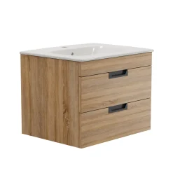 Isla 600mm Wall Hung Vanity Unit & Basin