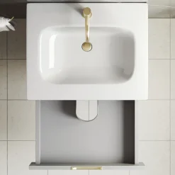 Isla 600mm Wall Hung Vanity Unit & Basin