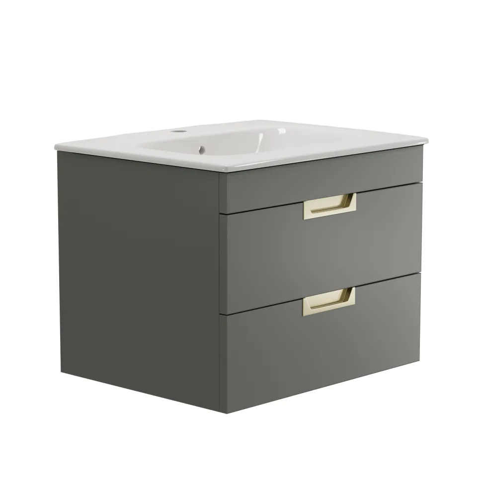 Isla 600mm Wall Hung Vanity Unit & Basin