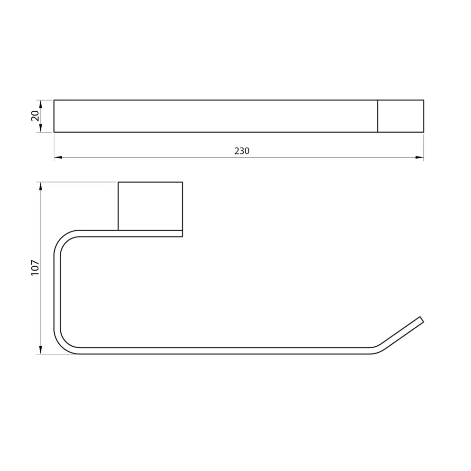 Isla Towel Ring / Rail 230mm