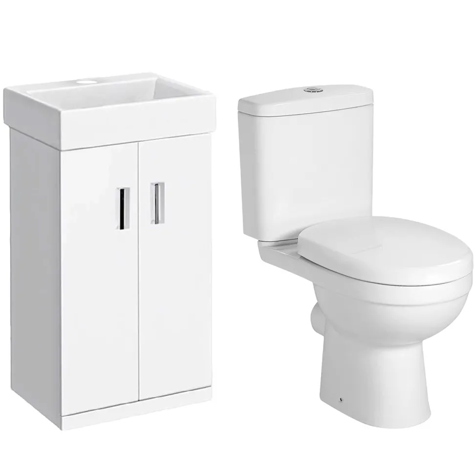 Jack Compact Toilet & Vanity Unit Bathroom Suite