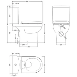 Jack Compact Toilet & Vanity Unit Bathroom Suite