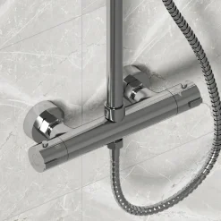 Jack Complete Bathroom Suite with 1700mm L Shaped Shower Bath & Rimless Toilet