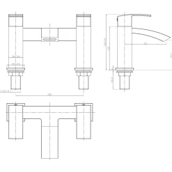 Jack Complete Bathroom Suite with 1700mm L Shaped Shower Bath & Rimless Toilet