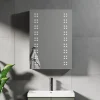 Jack LED Mirrored Cabinet with Demister Pad & Shaver Socket - 500 x 700mm
