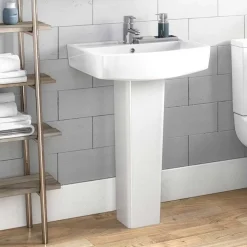 Jack 600mm Basin & Full Pedestal