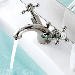 JTP Grosvenor Cross Basin Mixer Tap With Pop-Up Waste