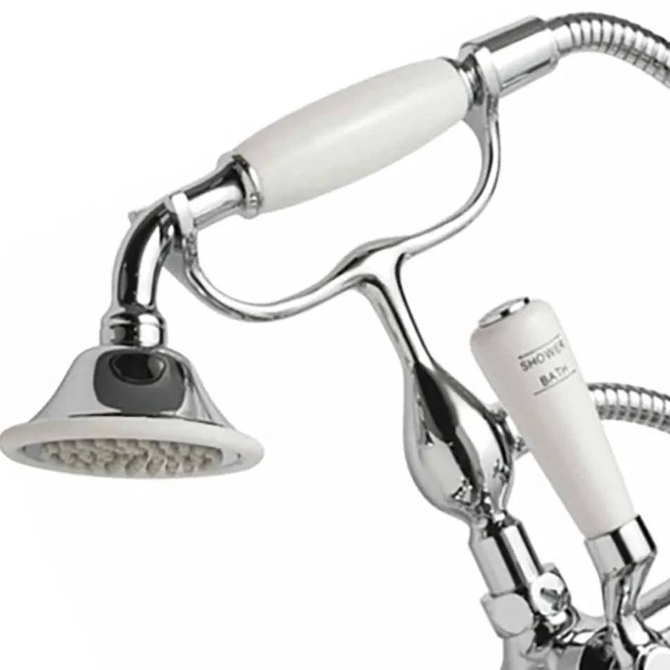 JTP Grosvenor Cross Deck Mounted Bath Shower Mixer With Kit