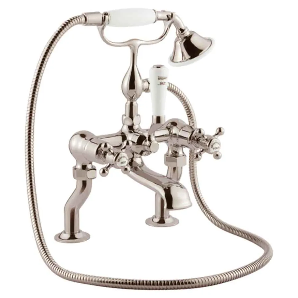 JTP Grosvenor Cross Deck Mounted Bath Shower Mixer With Kit