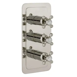 JTP Grosvenor Cross Vertical Concealed 3 Outlet Shower Valve