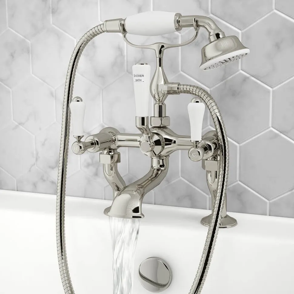JTP Grosvenor Lever Deck Mounted Bath Shower Mixer With Kit