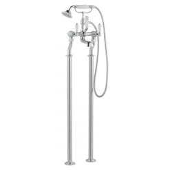JTP Grosvenor Lever Floor Standing Bath And Shower Mixer Tap With Shower Kit
