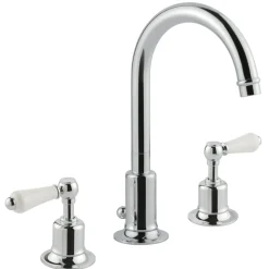 JTP Grosvenor Lever 3 Hole Basin Mixer Tap