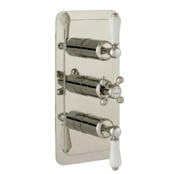 JTP Grosvenor Lever Vertical Concealed 3 Outlet Shower Valve