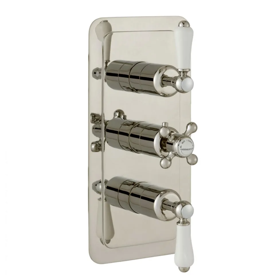 JTP Grosvenor Lever Vertical Concealed 3 Outlet Shower Valve