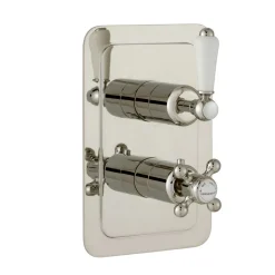 JTP Grosvenor Lever Vertical Concealed 2 Outlet 2 Control Shower Valve