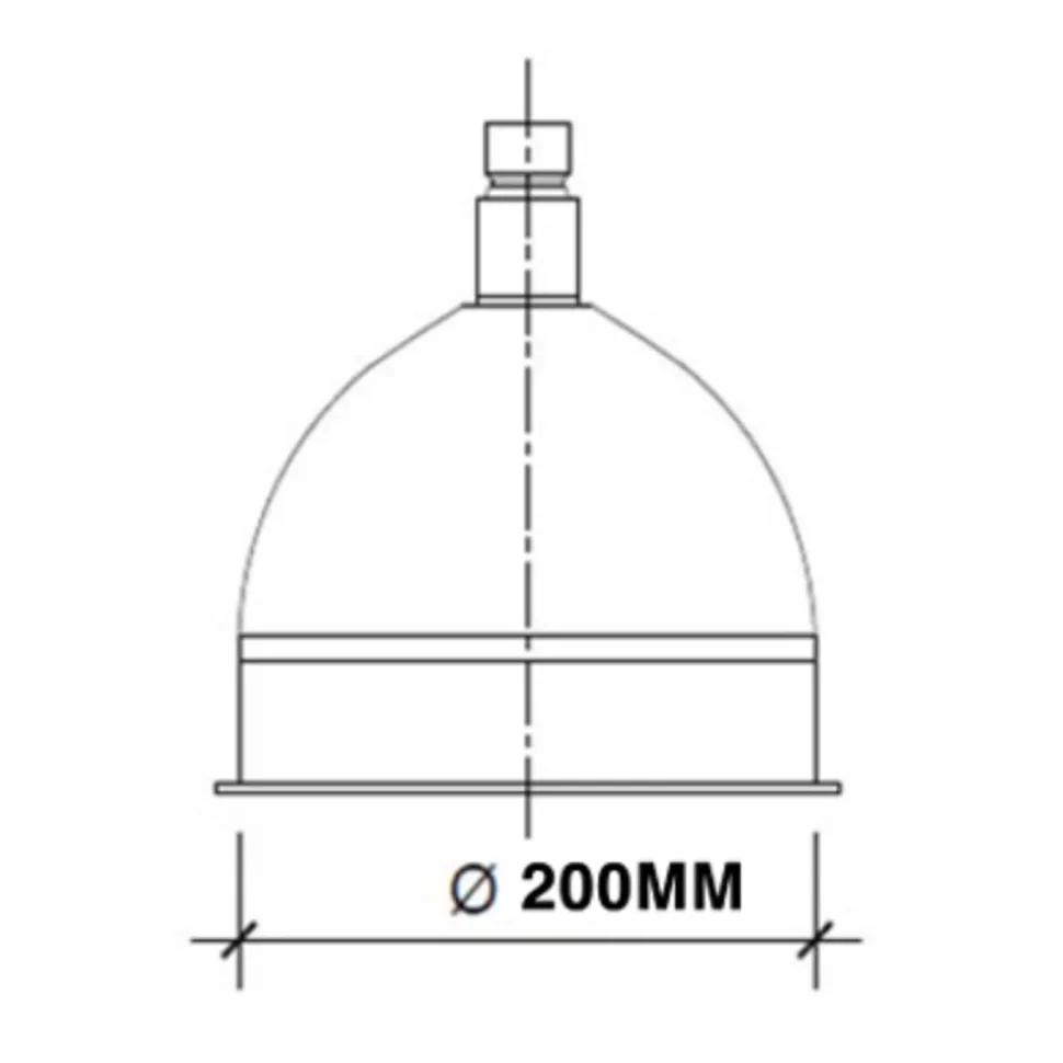 JTP Grosvenor 200mm Fixed Shower Head