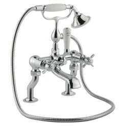JTP Grosvenor Pinch Deck Mounted Bath Shower Mixer With Kit