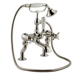 JTP Grosvenor Pinch Deck Mounted Bath Shower Mixer With Kit