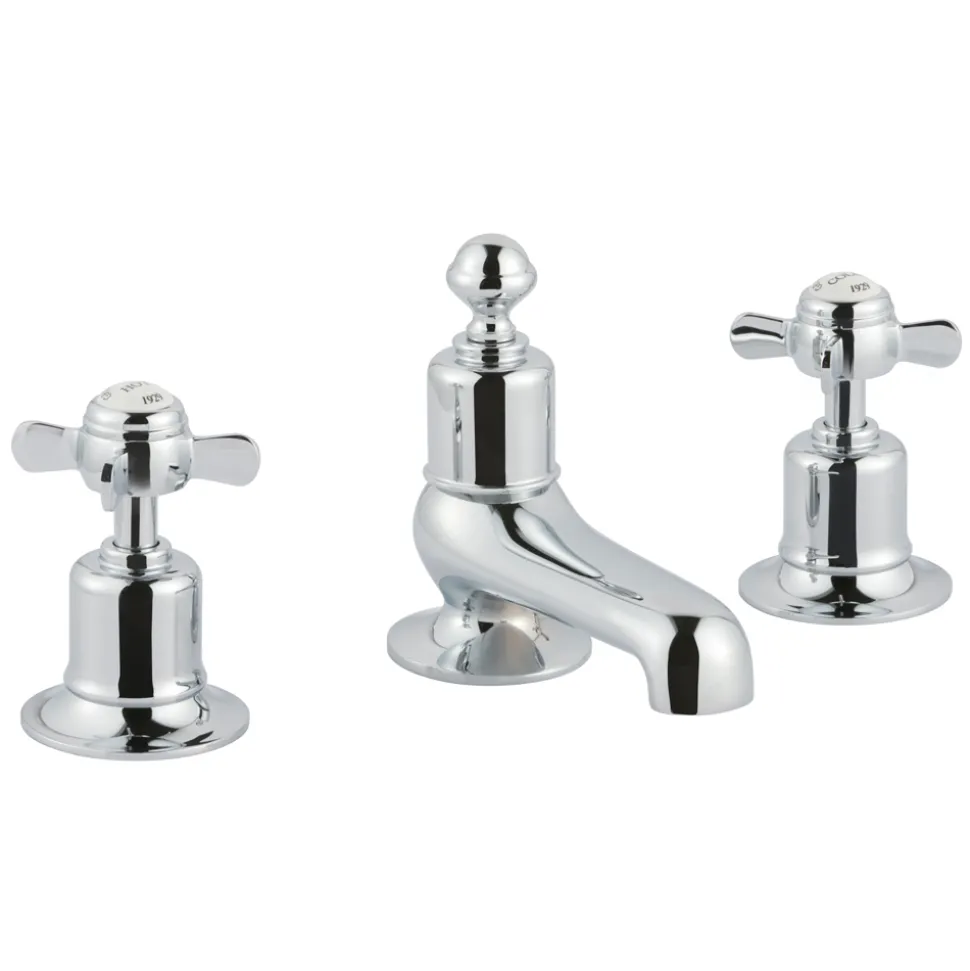 JTP Grosvenor Pinch 3 Hole Deck Mounted Bath Filler Tap