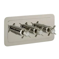 JTP Grosvenor Pinch Horizontal Concealed 2 Outlet Shower Valve
