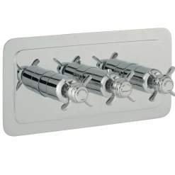 JTP Grosvenor Pinch Horizontal Concealed 2 Outlet Shower Valve
