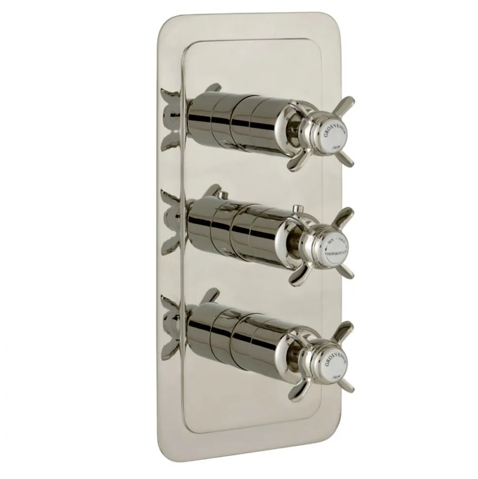 JTP Grosvenor Pinch Vertical Concealed 2 Outlet Shower Valve