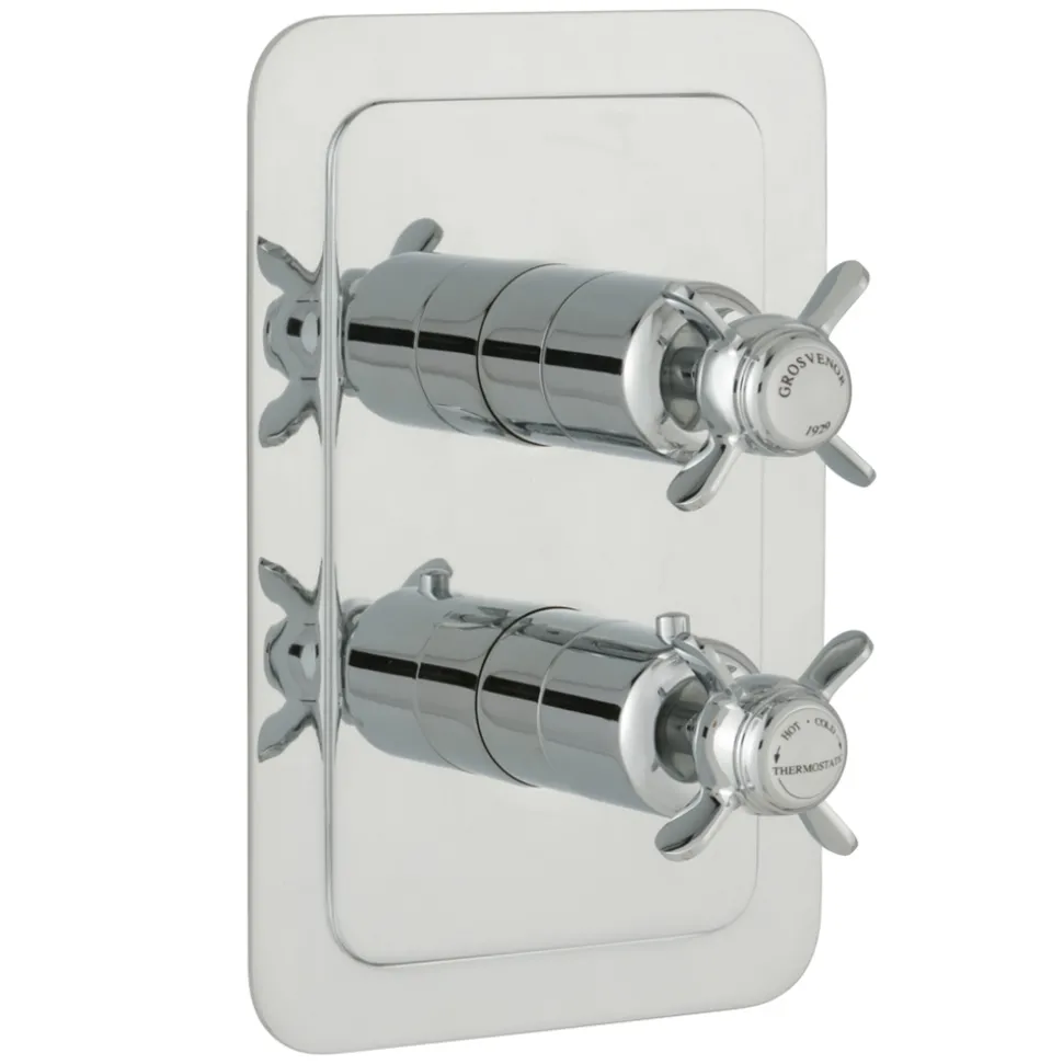 JTP Grosvenor Pinch Vertical Concealed 1 Outlet Shower Valve