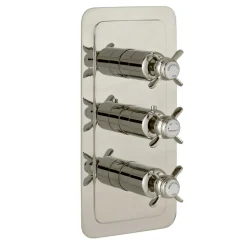 JTP Grosvenor Pinch Vertical Concealed 3 Outlet Shower Valve