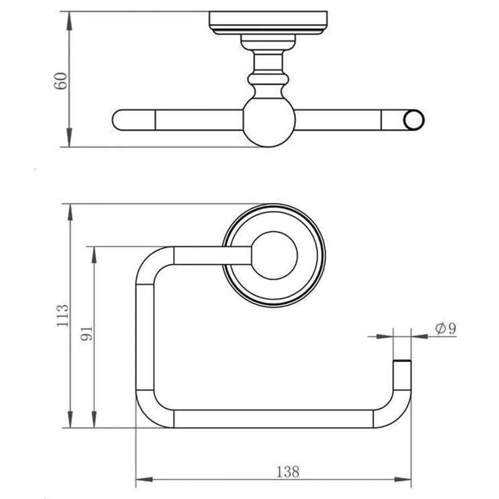 JTP Grosvenor Toilet Roll Holder