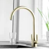 Just Taps Blink Twin Lever Mono Kitchen Mixer Tap - Brushed Brass