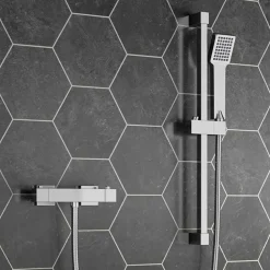 Leon Thermostatic Bar Shower Valve & Slide Rail Kit