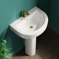 Lorraine 550mm Basin & Full Pedestal