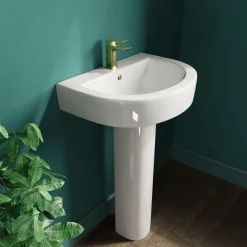 Lorraine 550mm Basin & Full Pedestal