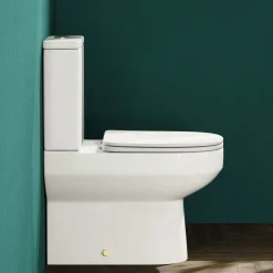 Lorraine Rimless Back To Wall Close Coupled Toilet & Soft Close Seat