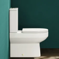 Lorraine Rimless Back To Wall Close Coupled Toilet & Soft Close Seat